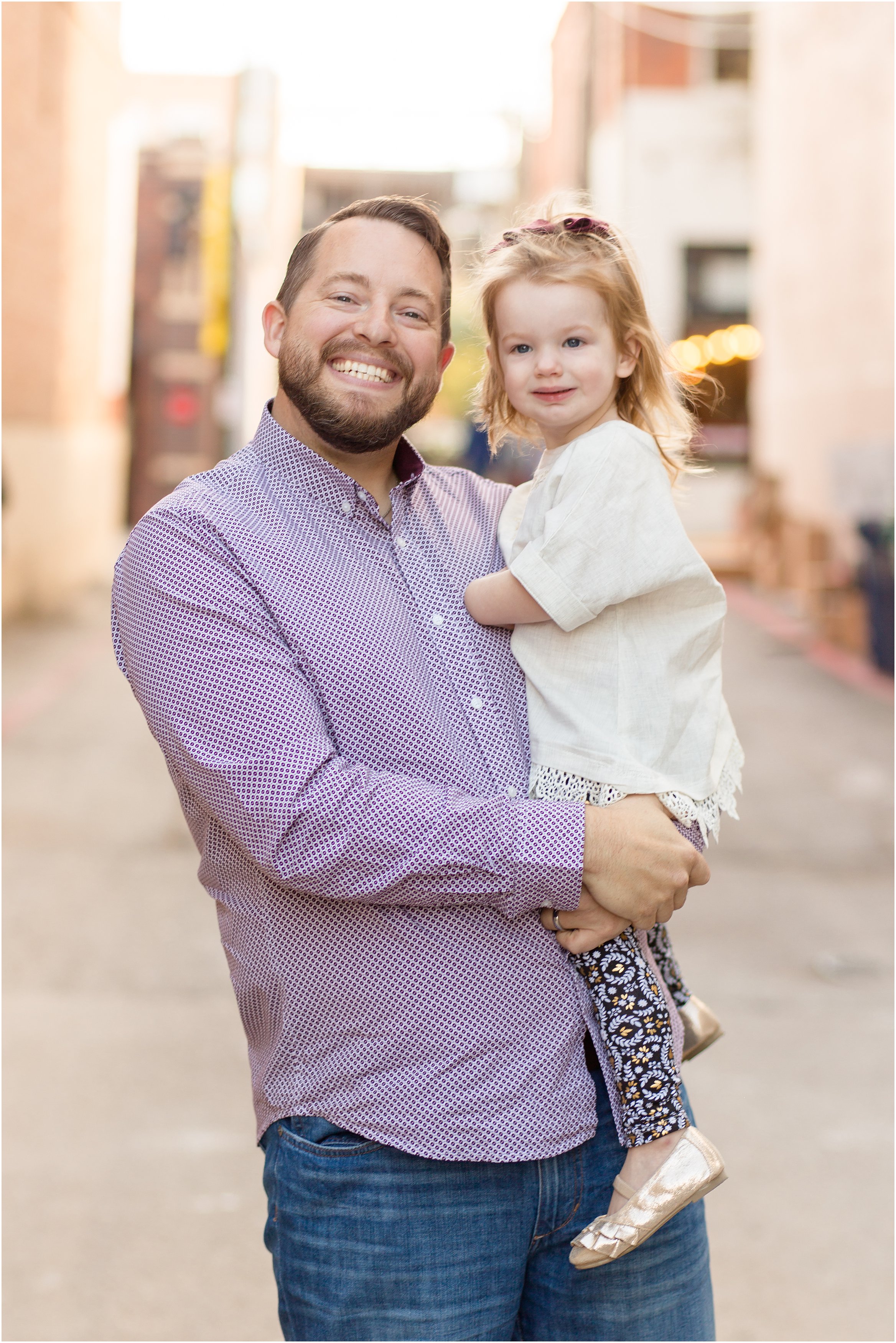 daddy and daughter downtown mckinney