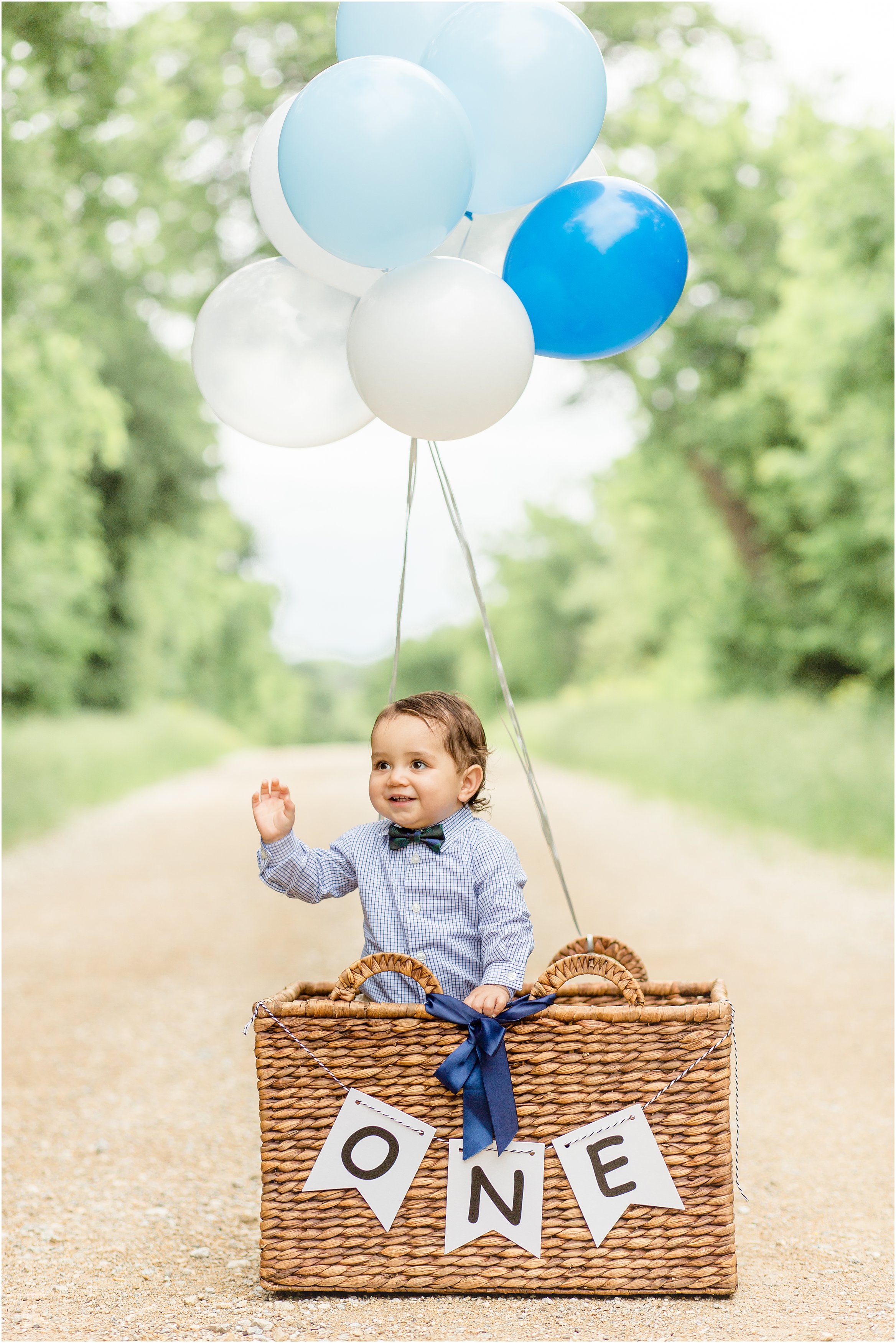 baby hot air balloon 1st birthday photos theme