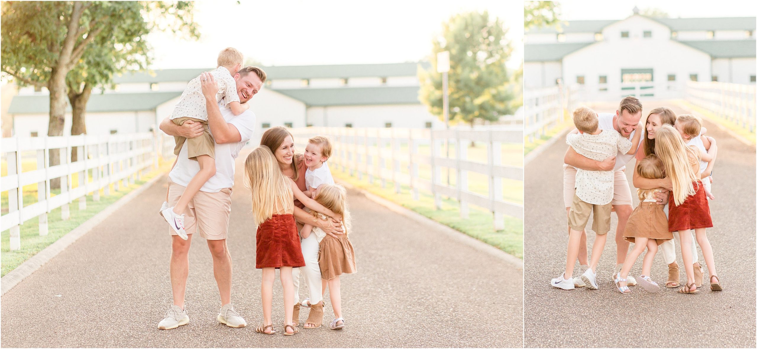 family hugging at harlinsdale farms in franklin tn by nashville family photographer