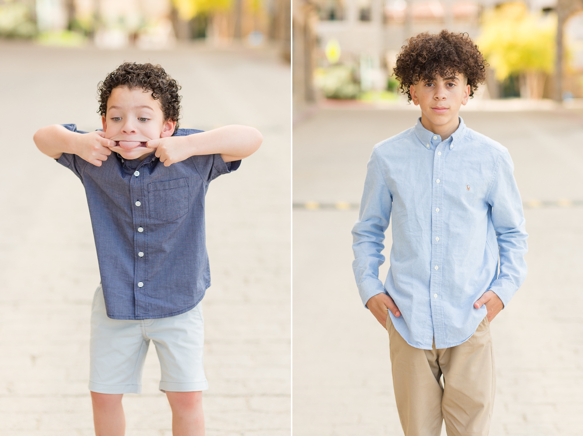 boys pose for TX family photographer Rebecca Rice Photography