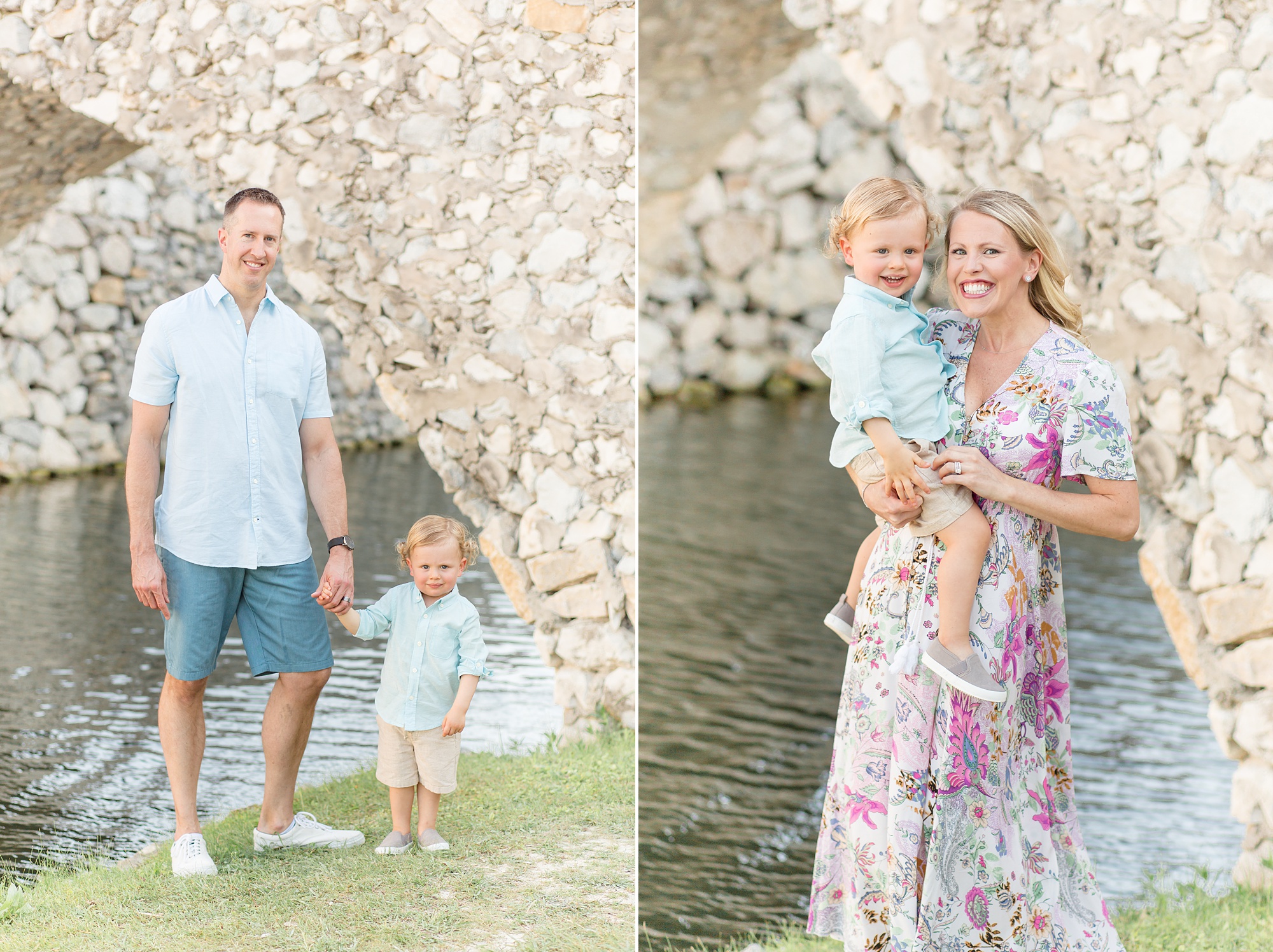 family portraits with toddler at Adriatica Village