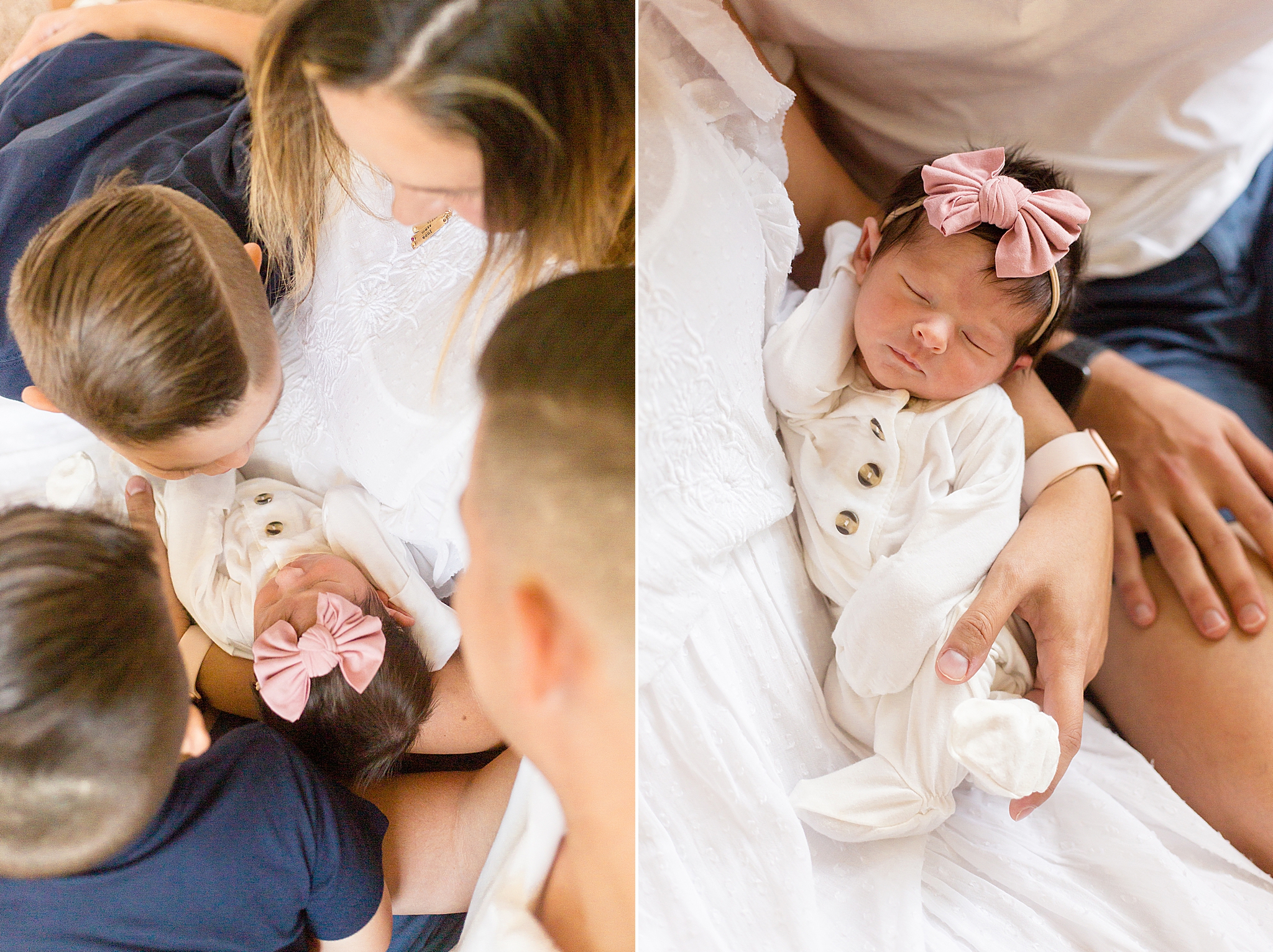 McKinney TX newborn session for baby girl in nursery