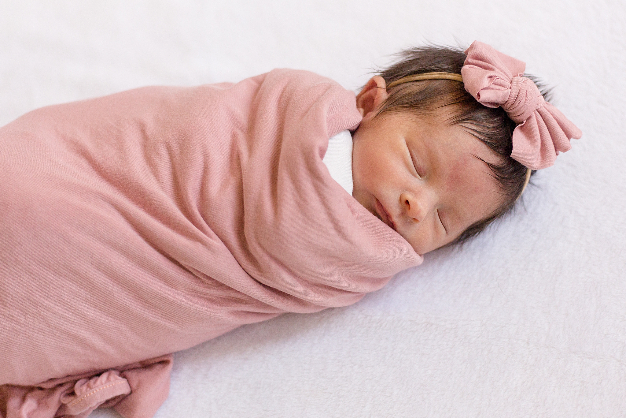 baby sleeps in crib during At Home Lifestyle Newborn Session