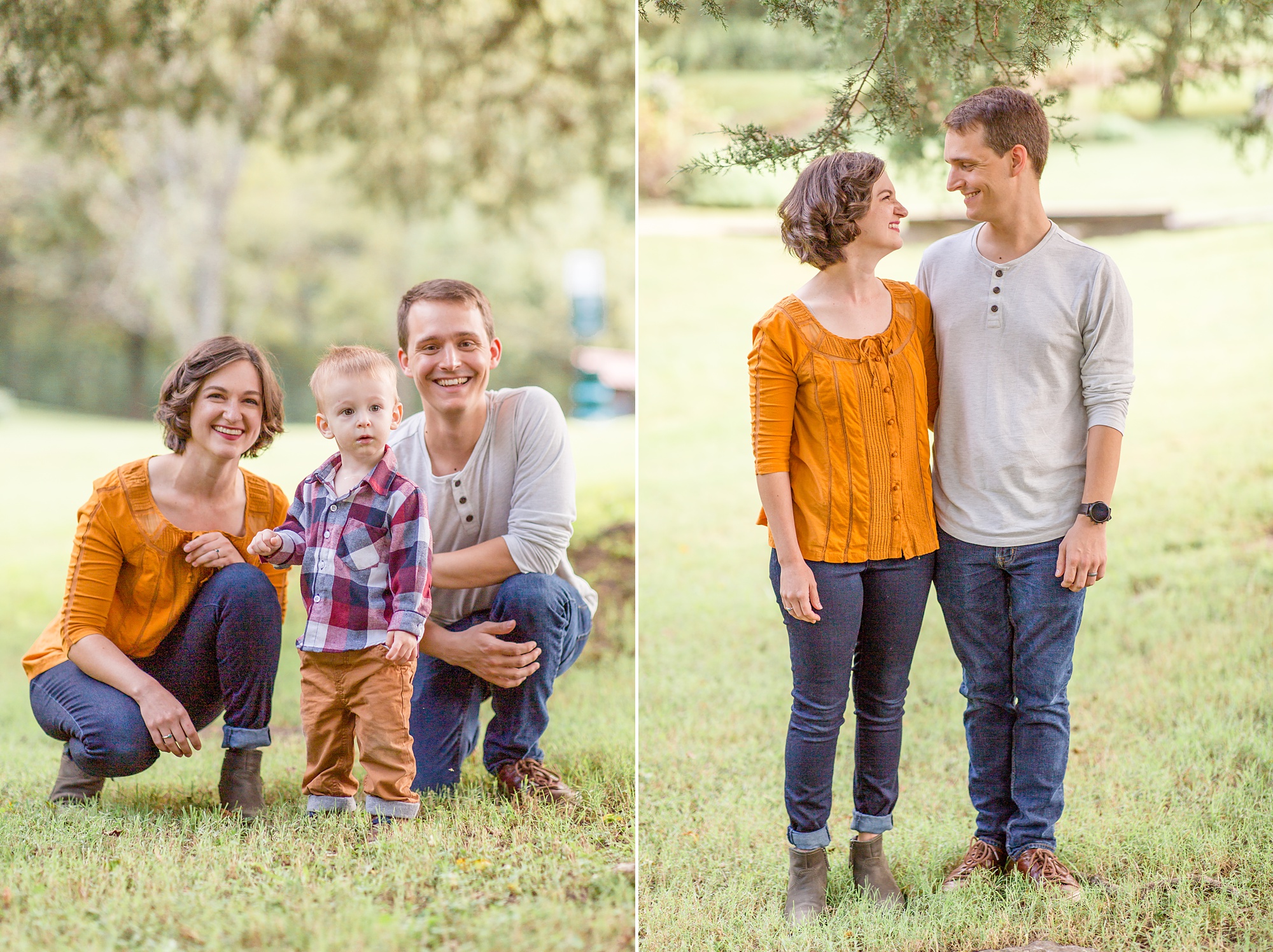 Tennessee family portraits of family of three
