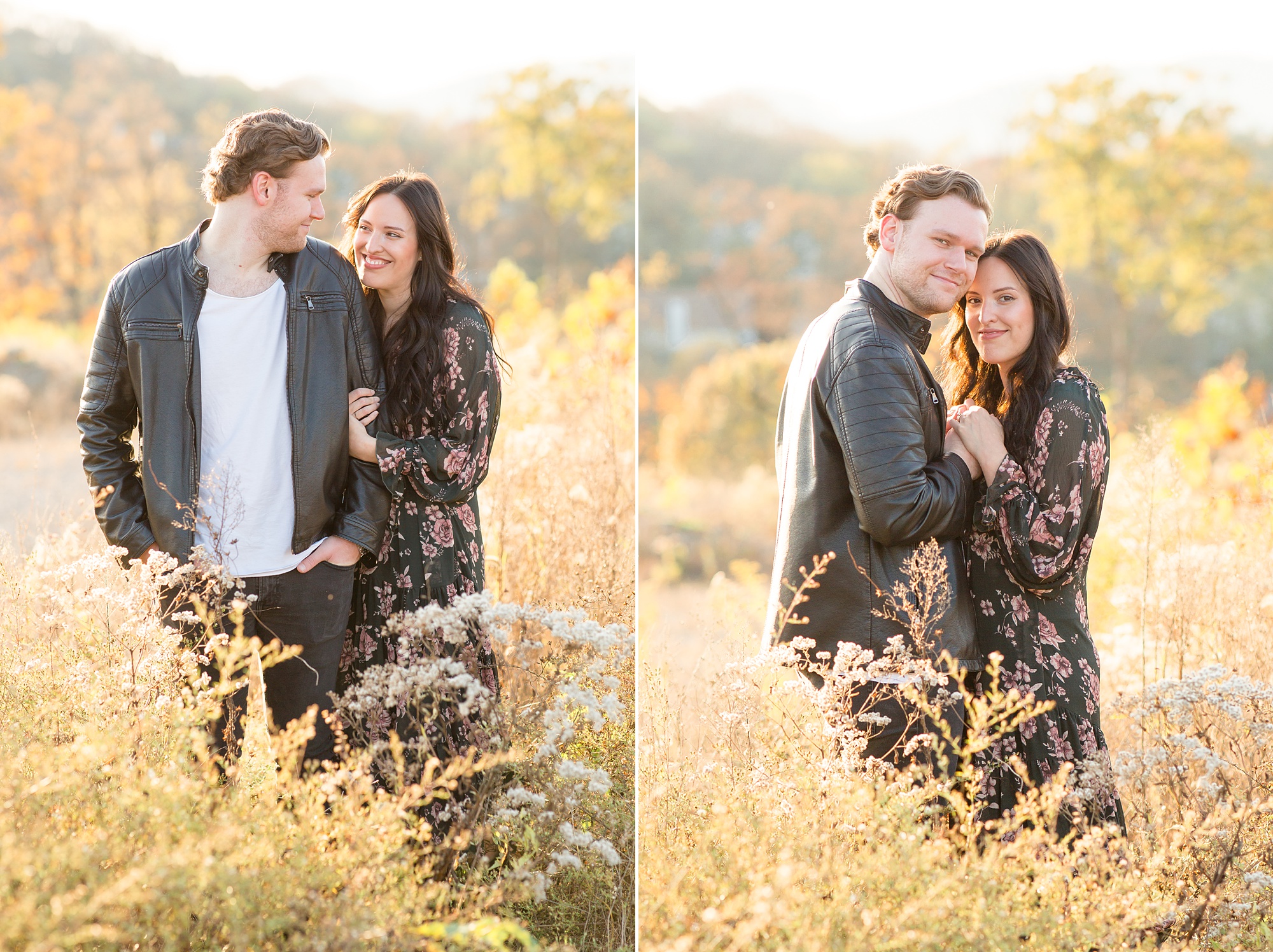 Tennessee family portraits in field at golden hour