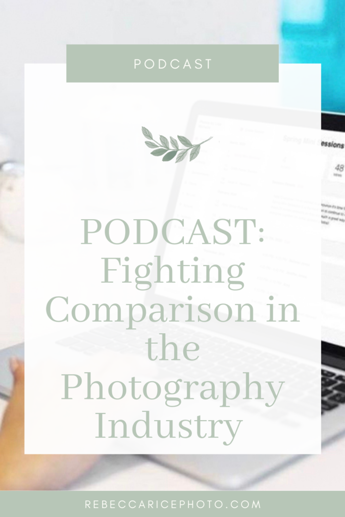Fighting Comparison in the photography industry