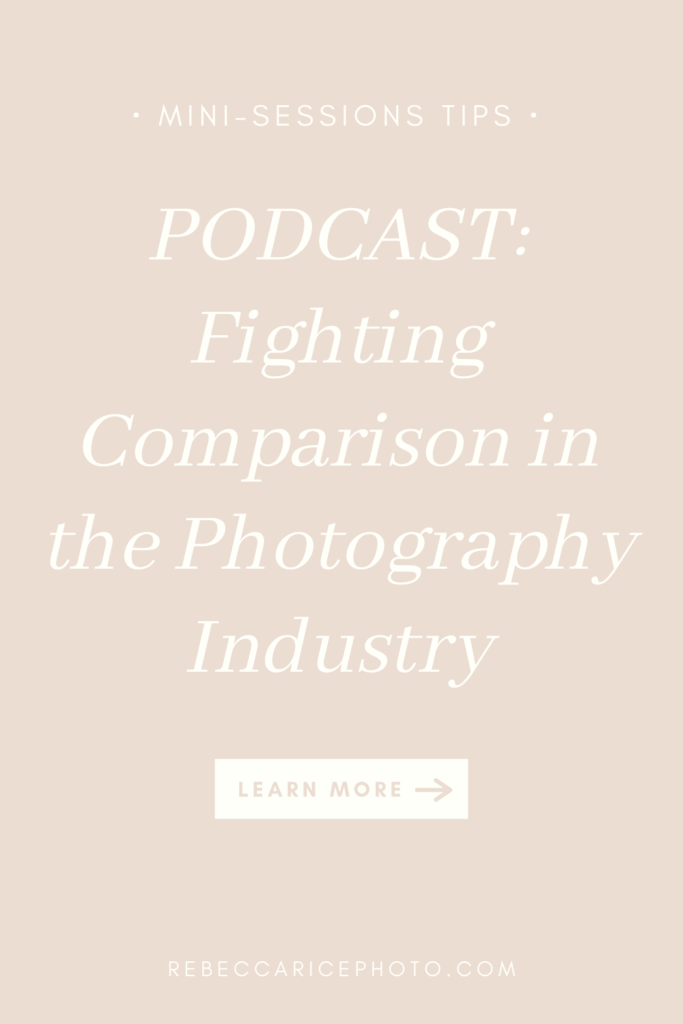 Fighting Comparison in the photography industry