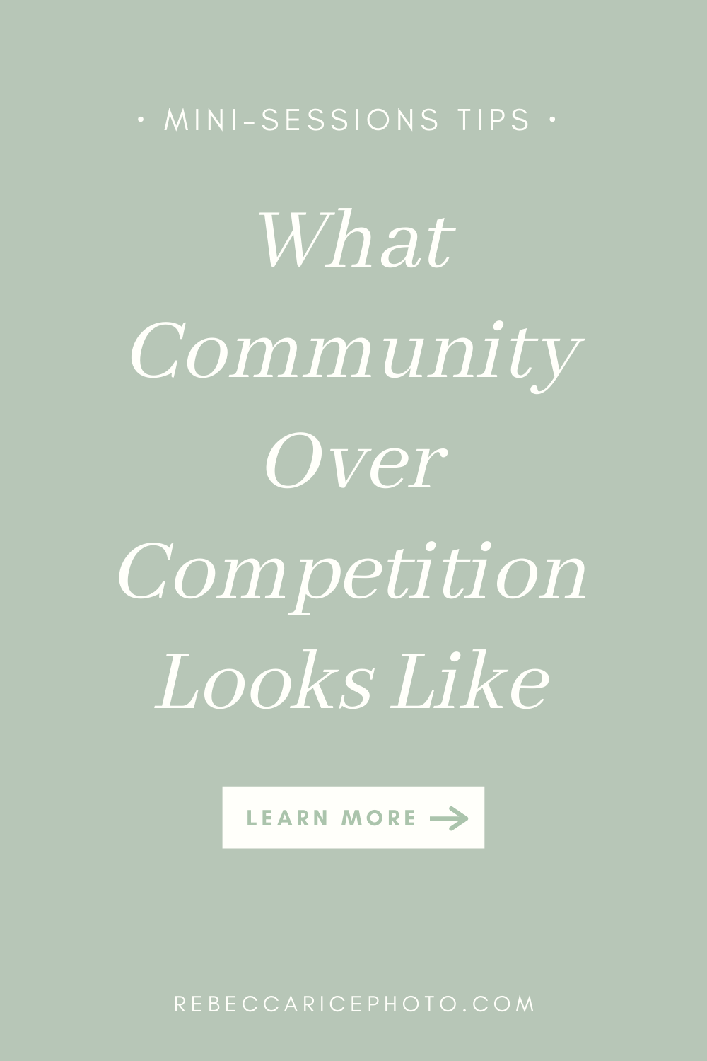 tips for building community over competition