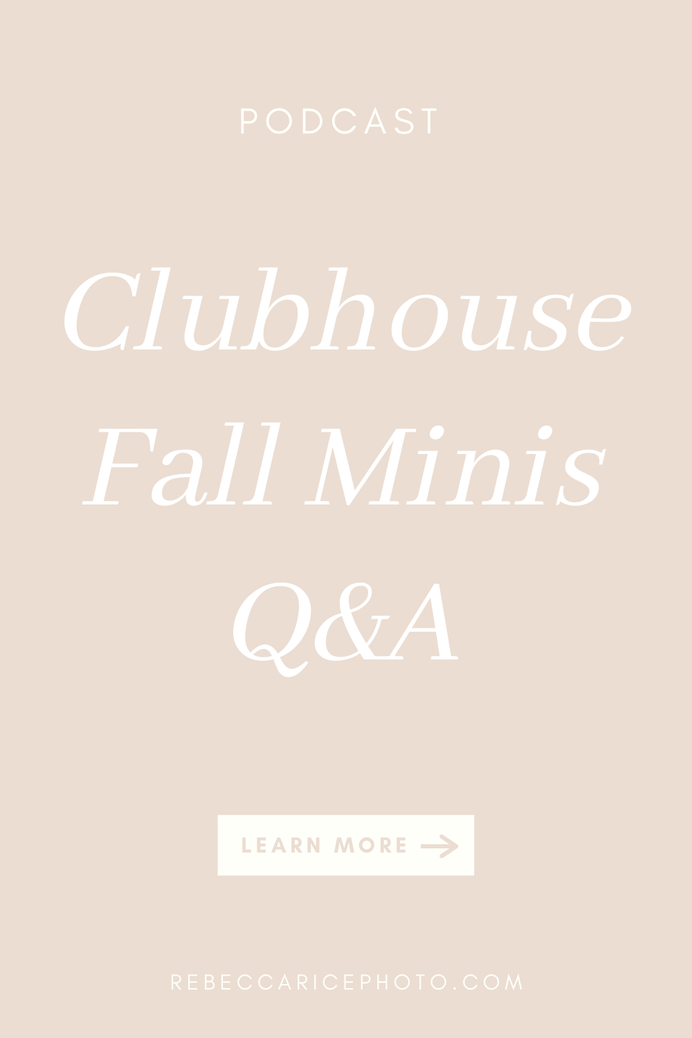 Clubhouse Fall Minis Q & A, tips for photographers planning mini sessions with the Queen of Mini Sessions, Rebecca Rice Photography