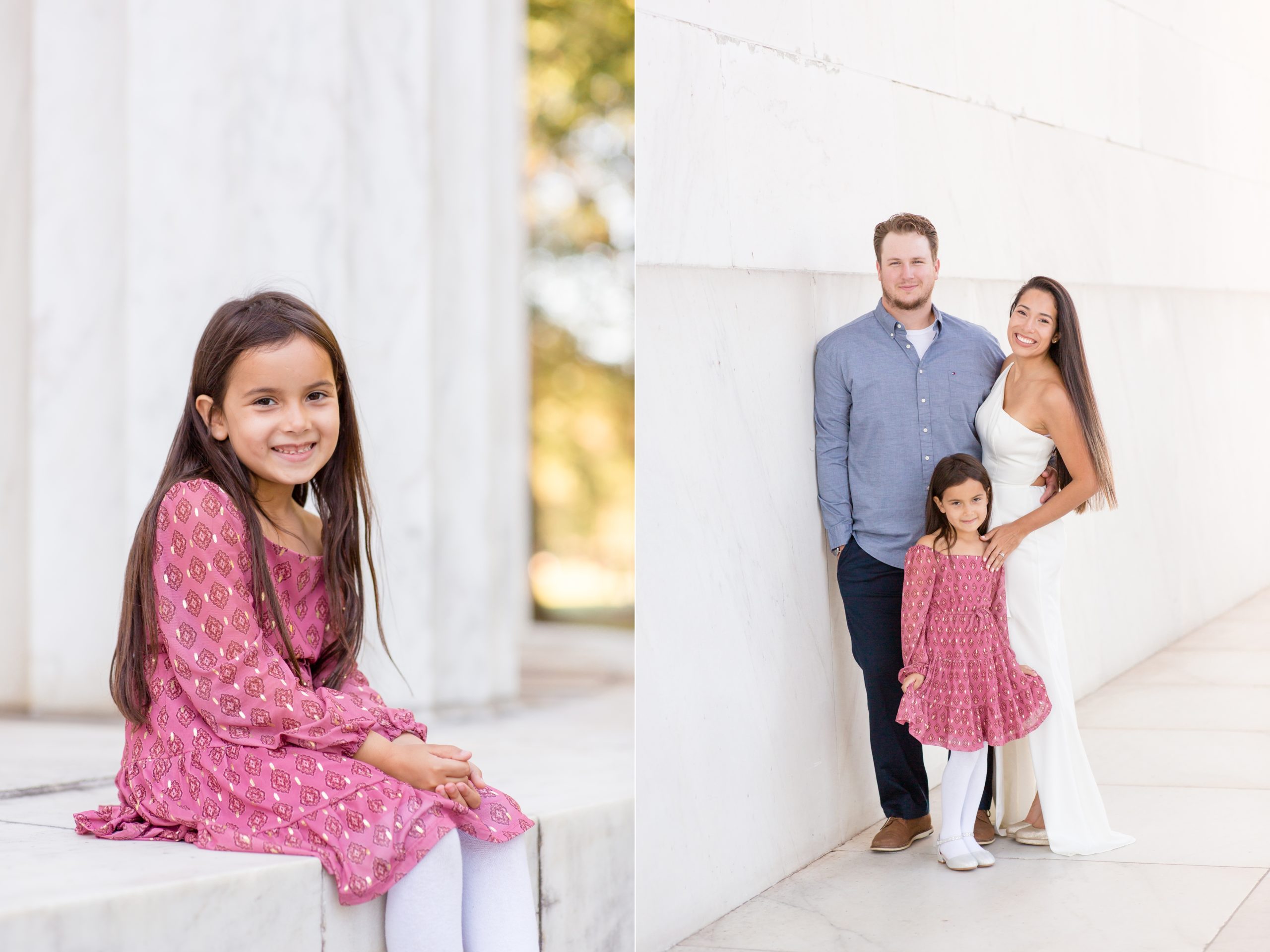 family poses for family portrait session with Rebecca Rice Photogrpahy