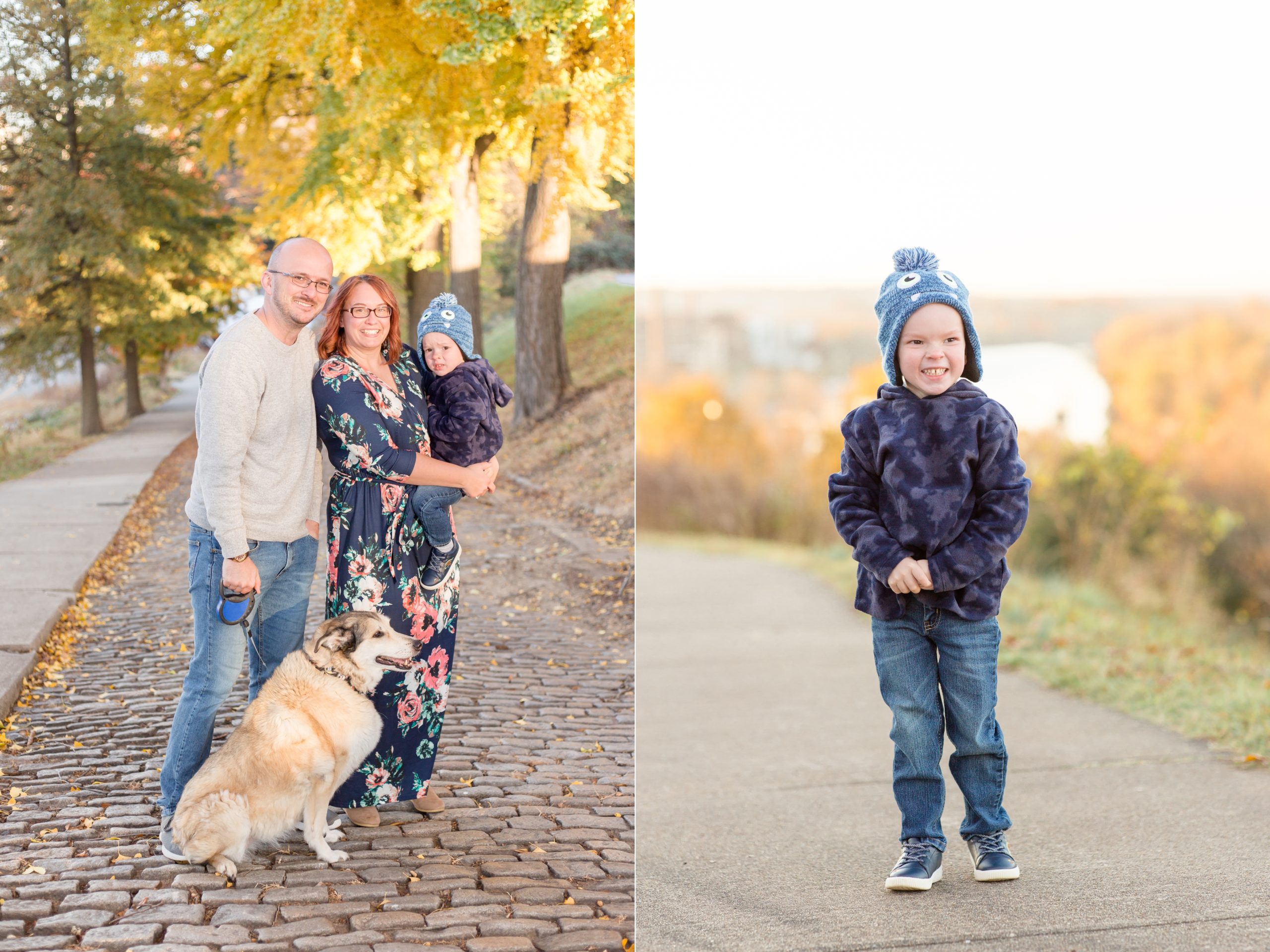 Family poses at Libby Hill Park in Richmond, VA for portrait session with family photographer Rebecca Rice Photography. Click to read more about this sweet session on my blog! 