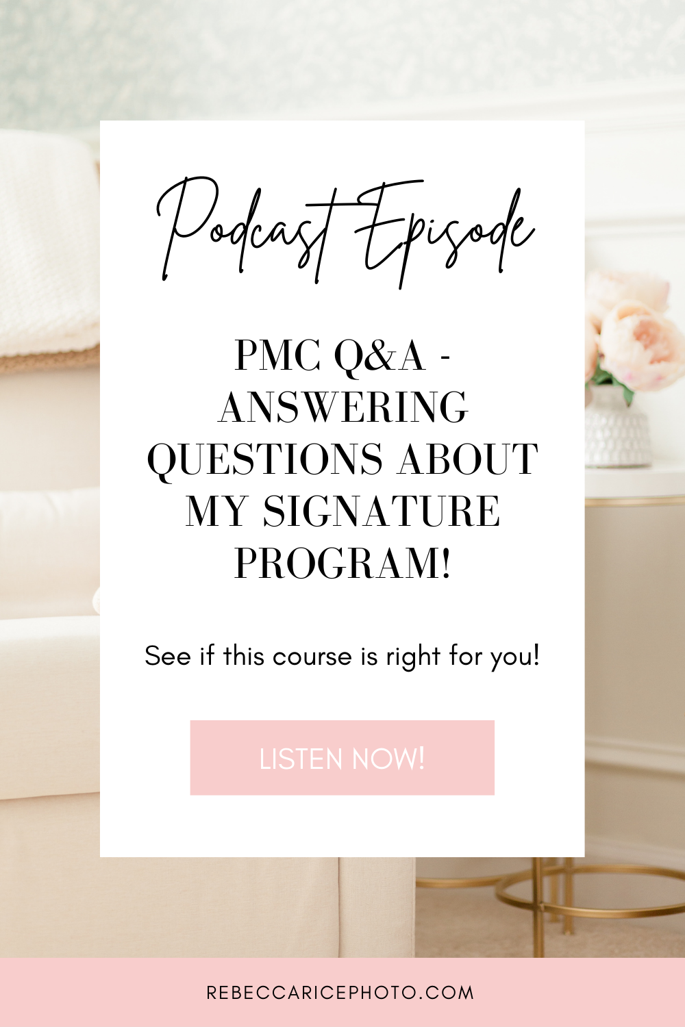 PMC Q&A Answering questions about my signature program | Mini-Sessions course